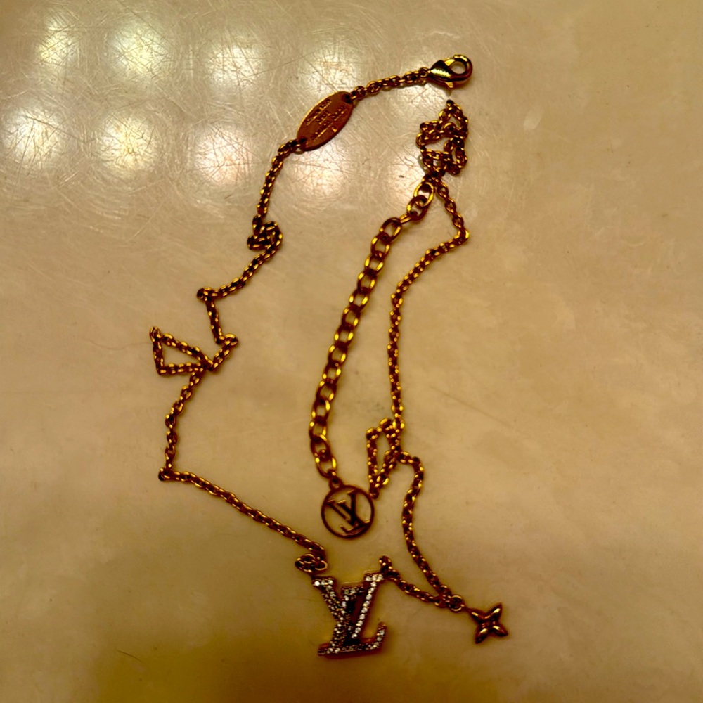Authentic Louis Vuitton gold necklace